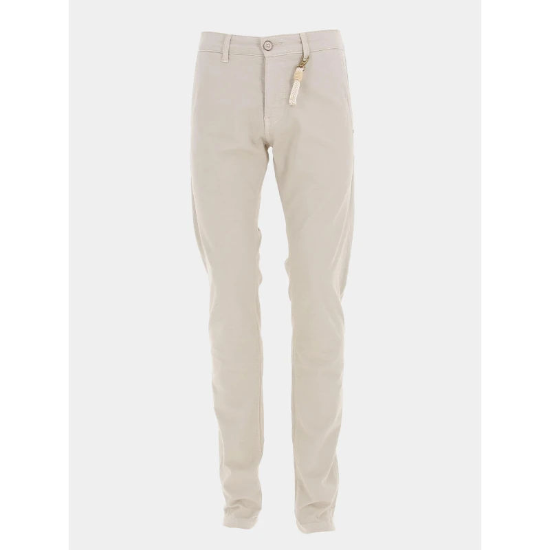 Pantalon Chino Casual Beige Homme - Izac 3 Pantalon Chino Casual Beige Homme - Izac