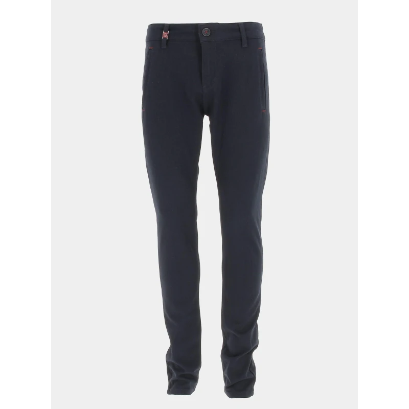 Pantalon Chino Classic Slim Marine Homme - Benson & Cherry 3 Pantalon Chino Classic Slim Marine Homme - Benson & Cherry