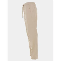 Pantalon Chino Droit Idris Beige Homme - Deeluxe -TEDDY Vetements Magasin pantalon chino droit idris beige homme deeluxe 2