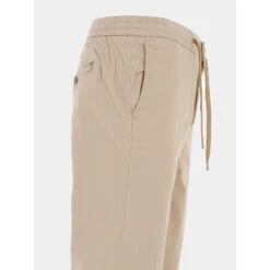 Pantalon Chino Droit Idris Beige Homme - Deeluxe -TEDDY Vetements Magasin pantalon chino droit idris beige homme deeluxe 3
