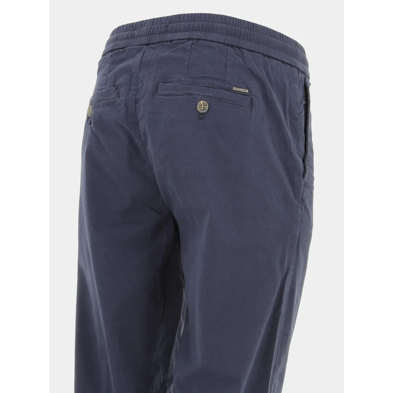 Pantalon Chino Idris Bleu Marine Homme - Deeluxe 6 Pantalon Chino Idris Bleu Marine Homme - Deeluxe – Image 4