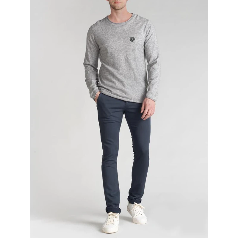 Pantalon Chino Kurt Eclipse Bleu Homme - Le Temps Des Cerises 3 Pantalon Chino Kurt Eclipse Bleu Homme - Le Temps Des Cerises