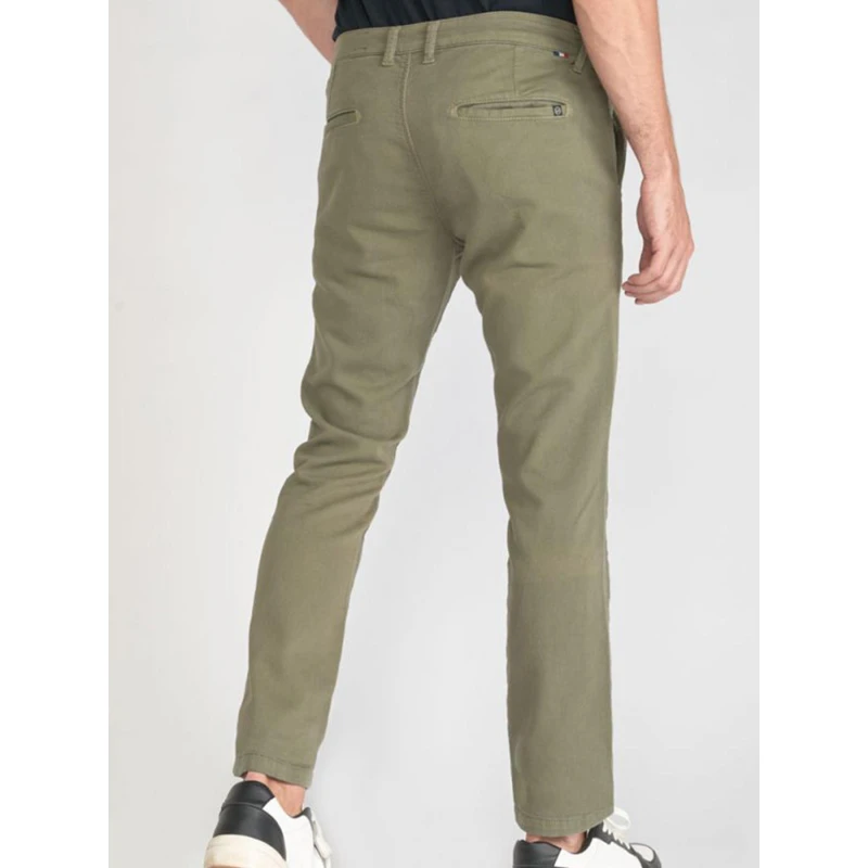 Pantalon Chino Kurt Jogg Kaki Homme - Le Temps Des Cerises 4 Pantalon Chino Kurt Jogg Kaki Homme - Le Temps Des Cerises – Image 2