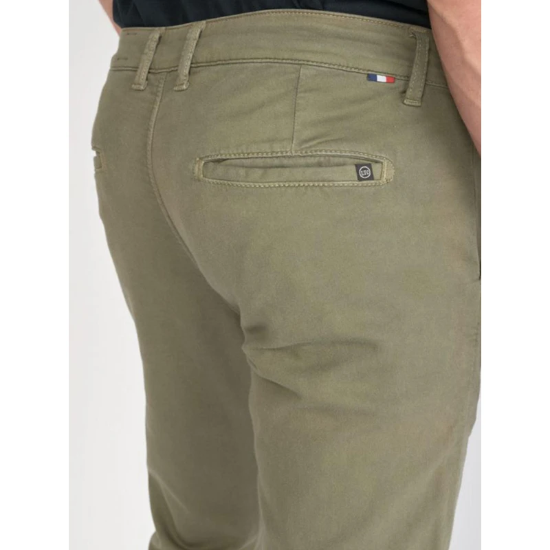 Pantalon Chino Kurt Jogg Kaki Homme - Le Temps Des Cerises 5 Pantalon Chino Kurt Jogg Kaki Homme - Le Temps Des Cerises – Image 3