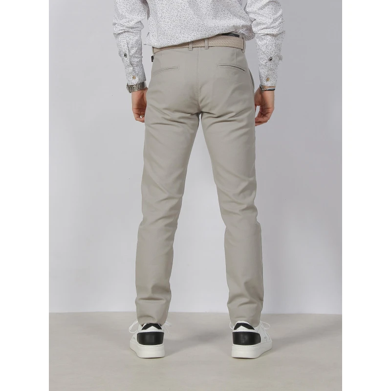 Pantalon Chino Parfait Gris Homme - Izac 4 Pantalon Chino Parfait Gris Homme - Izac – Image 2