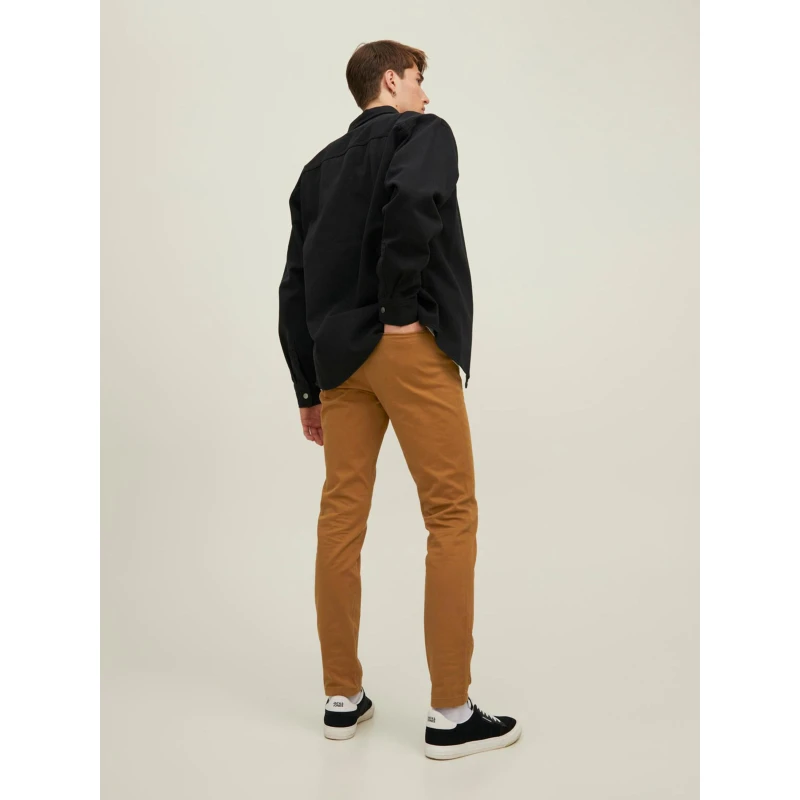 Pantalon Chino Slim Marco Bowie Marron Homme - Jack & Jones 4 Pantalon Chino Slim Marco Bowie Marron Homme - Jack & Jones – Image 2