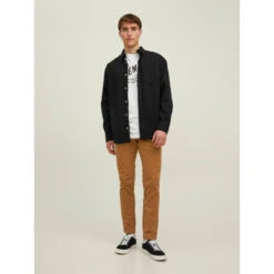 Pantalon Chino Slim Marco Bowie Marron Homme - Jack & Jones 8 Pantalon Chino Slim Marco Bowie Marron Homme - Jack & Jones -TEDDY Vetements Magasin pantalon chino slim marco bowie marron homme jack jones 2