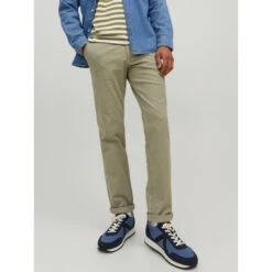 Pantalon Chino Slim Marco Fury Kaki Homme - Jack & Jones