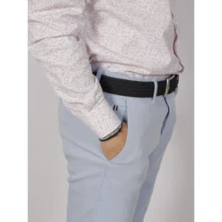 Pantalon Chino Slim Perrebi Bleu Ciel Homme - Izac -TEDDY Vetements Magasin pantalon chino slim perrebi bleu ciel homme izac 3