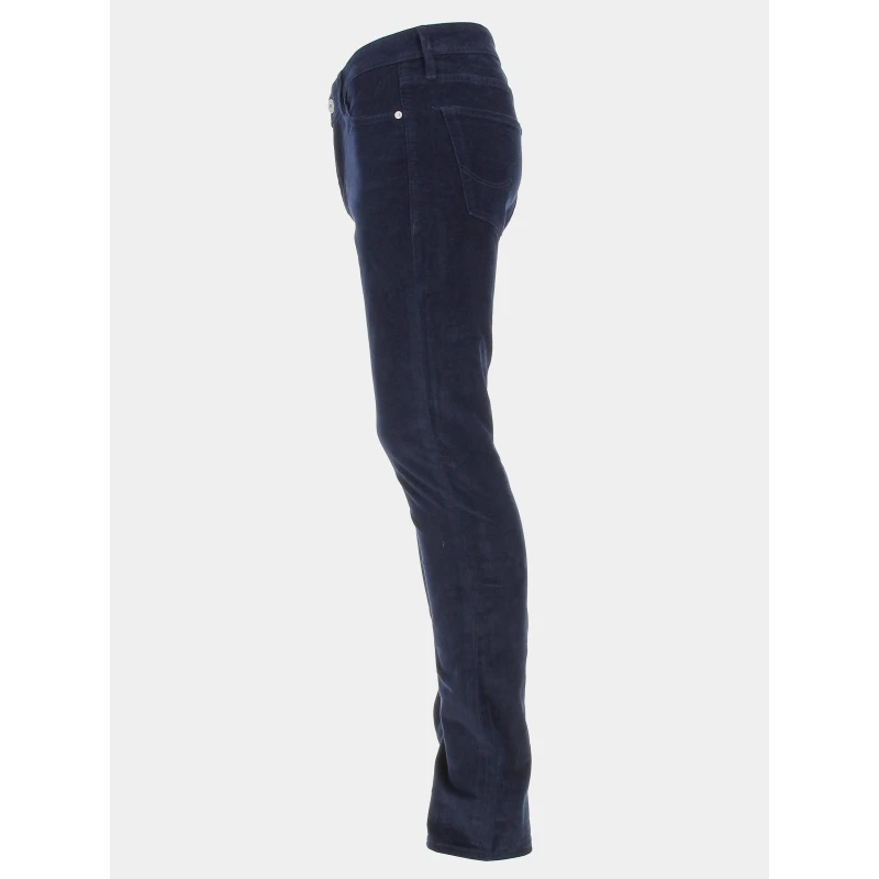 Pantalon En Velours Cotêlé Bleu Marine Homme - Jack & Jones 5 Pantalon En Velours Cotêlé Bleu Marine Homme - Jack & Jones – Image 3