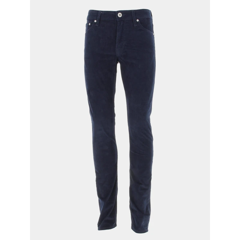 Pantalon En Velours Cotêlé Bleu Marine Homme - Jack & Jones 3 Pantalon En Velours Cotêlé Bleu Marine Homme - Jack & Jones
