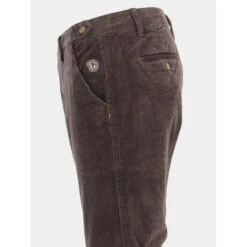 Pantalon Velours Signature Marron Homme - Benson & Cherry -TEDDY Vetements Magasin pantalon velours signature marron homme benson cherry 3