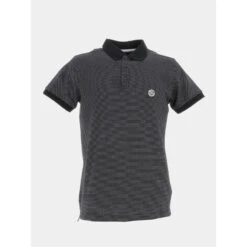 Polo à Pois Baky Noir Homme - Deeluxe