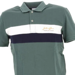 Polo Blocks Vert Homme - Jack & Jones -TEDDY Vetements Magasin polo blocks vert homme jack jones 2