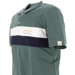 Polo Blocks Vert Homme - Jack & Jones -TEDDY Vetements Magasin polo blocks vert homme jack jones 3