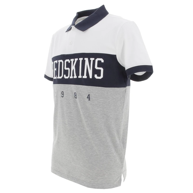 Polo Calder Gris Bleu Et Blanc Homme - Redskins 5 Polo Calder Gris Bleu Et Blanc Homme - Redskins – Image 3