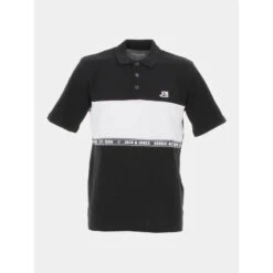 Polo Cologan Colorblock Noir Homme - Jack & Jones