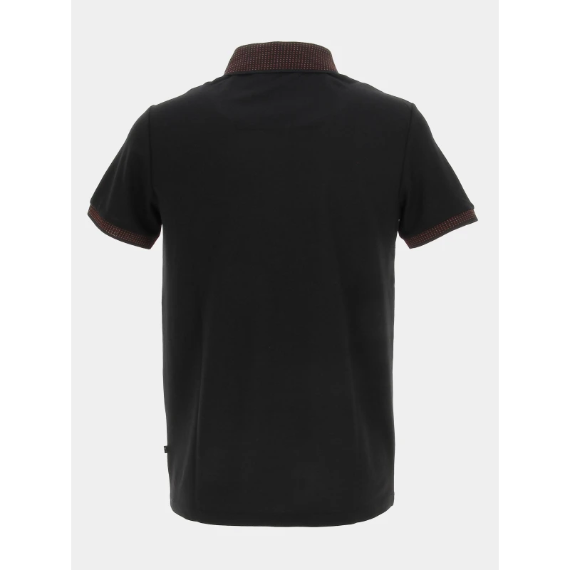Polo Garance Uni Noir Homme - Benson & Cherry 5 Polo Garance Uni Noir Homme - Benson & Cherry – Image 3