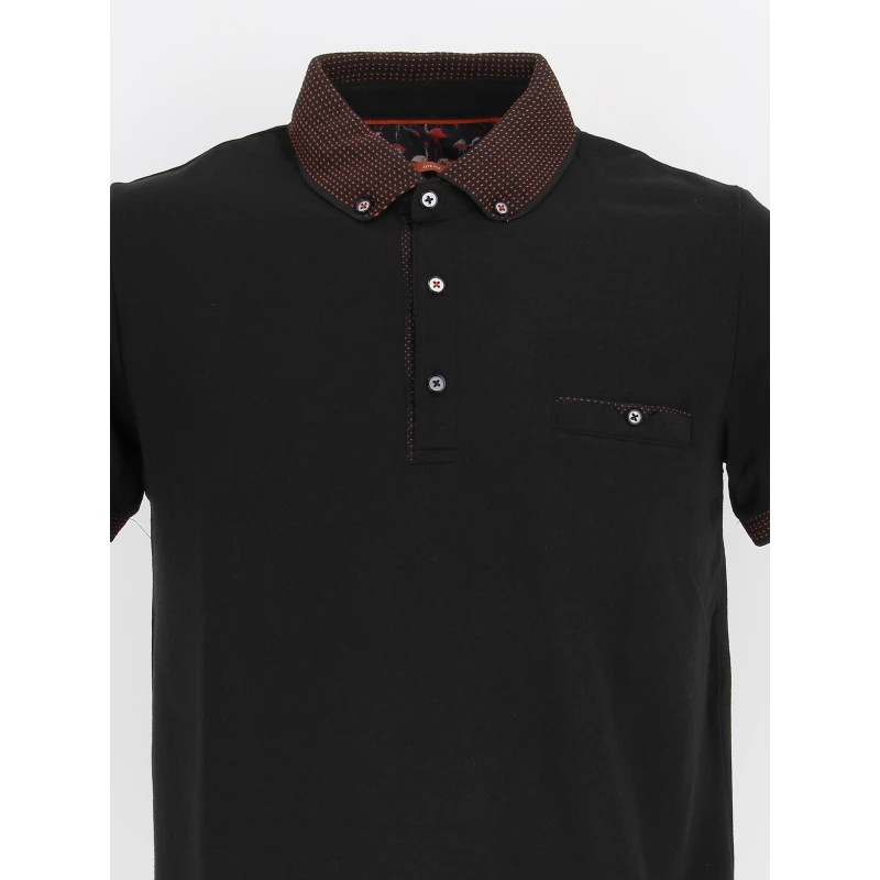 Polo Garance Uni Noir Homme - Benson & Cherry 6 Polo Garance Uni Noir Homme - Benson & Cherry – Image 4