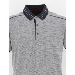 Polo Gifford à Carreaux Noir Blanc Homme - Benson & Cherry -TEDDY Vetements Magasin polo gifford a carreaux noir blanc homme benson cherry 2