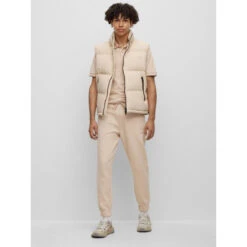 Polo Logo Embossé Drouts Beige Homme - Hugo -TEDDY Vetements Magasin polo logo embosse drouts beige homme hugo 2