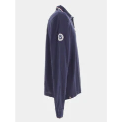 Polo Manches Longues Sidestep Bleu Homme - Union Black -TEDDY Vetements Magasin polo manches longues sidestep bleu homme union black 2