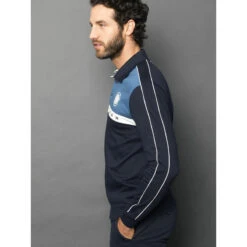 Polo Manches Longues Team Bleu Homme - Delahaye -TEDDY Vetements Magasin polo manches longues team bleu homme delahaye 3