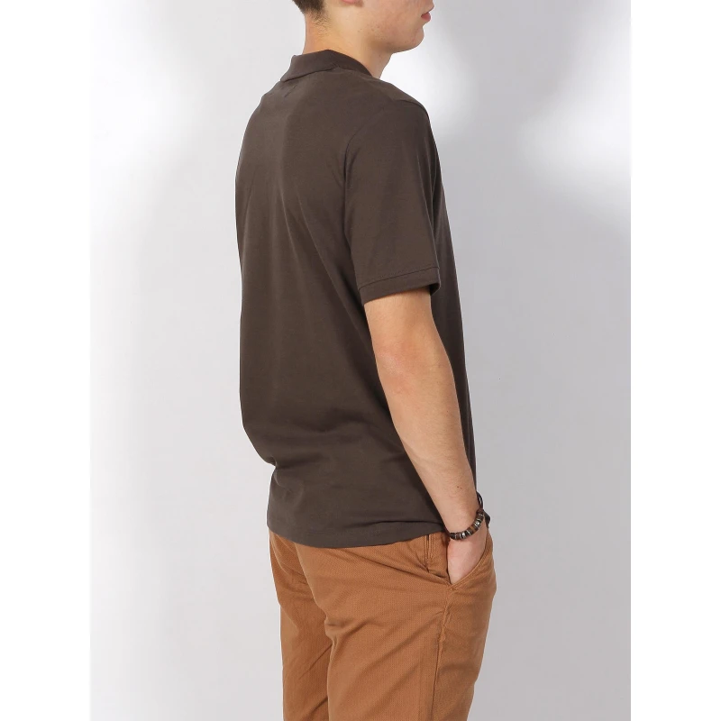 Polo Mason Marron Foncé Homme - Jack & Jones 5 Polo Mason Marron Foncé Homme - Jack & Jones – Image 3