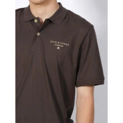 Polo Mason Marron Foncé Homme - Jack & Jones 9 Polo Mason Marron Foncé Homme - Jack & Jones -TEDDY Vetements Magasin polo mason marron fonce homme jack jones 3