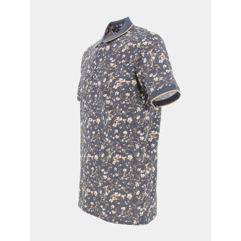 Polo Pasy Floral Noir Homme - Teddy Smith 5 Polo Pasy Floral Noir Homme - Teddy Smith – Image 3