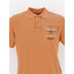 Polo Uni California Orange Homme - Petrol Industries 8 Polo Uni California Orange Homme - Petrol Industries -TEDDY Vetements Magasin polo uni california orange homme petrol industries 2