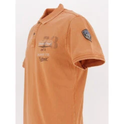Polo Uni California Orange Homme - Petrol Industries 9 Polo Uni California Orange Homme - Petrol Industries -TEDDY Vetements Magasin polo uni california orange homme petrol industries 3