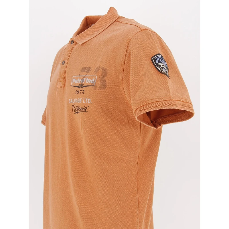 Polo Uni California Orange Homme - Petrol Industries 6 Polo Uni California Orange Homme - Petrol Industries – Image 4