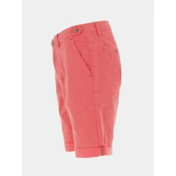 Short Chino Imprimés Brint Rouge Homme - Benson & Cherry -TEDDY Vetements Magasin short chino imprimes brint rouge homme benson cherry 2