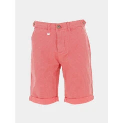 Short Chino Imprimés Brint Rouge Homme - Benson & Cherry