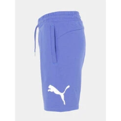 Short Jogging Logo Bleu Homme - Puma -TEDDY Vetements Magasin short jogging logo bleu homme puma 2