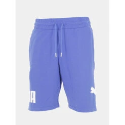 Short Jogging Logo Bleu Homme - Puma