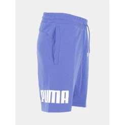 Short Jogging Logo Bleu Homme - Puma -TEDDY Vetements Magasin short jogging logo bleu homme puma 3