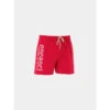 Short Uni A Rouge/blanc - Panzeri -TEDDY Vetements Magasin short uni a rougeblanc panzeri