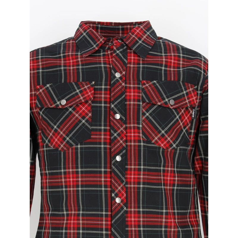 Surchemise à Carreaux Matelassée Rouge Homme - Treeker 9 6 Surchemise à Carreaux Matelassée Rouge Homme - Treeker 9 – Image 4