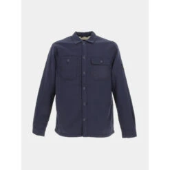Surchemise Doublée Teddy Bleu Marine Homme - Jack & Jones