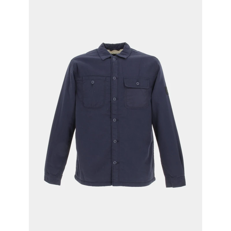 Surchemise Doublée Teddy Bleu Marine Homme - Jack & Jones 2 Surchemise Doublée Teddy Bleu Marine Homme - Jack & Jones