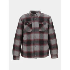 Surchemise épaisse Polaire à Carreaux Gris Homme - Petrol Industries