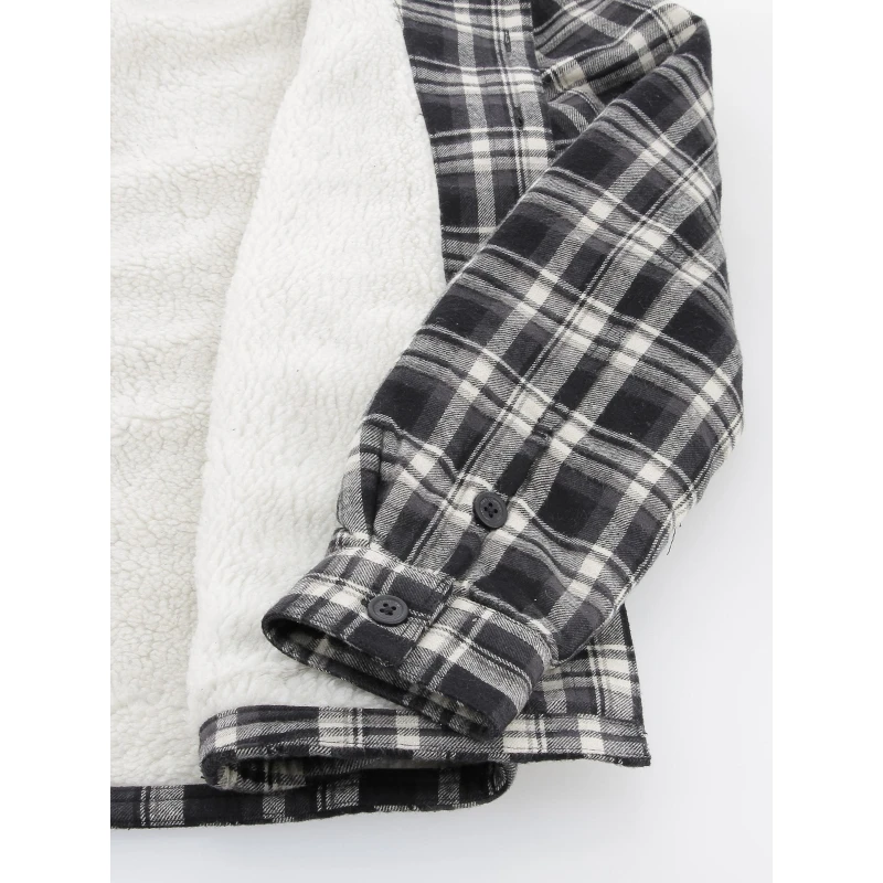 Surchemise Sherpa Noir Homme - Rms 26 6 Surchemise Sherpa Noir Homme - Rms 26 – Image 4