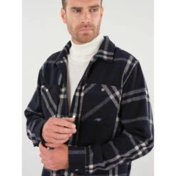 Surchemise Vibrato Bleu Marine Homme - Deeluxe 8 Surchemise Vibrato Bleu Marine Homme - Deeluxe -TEDDY Vetements Magasin surchemise vibrato bleu marine homme deeluxe 2