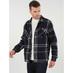 Surchemise Vibrato Bleu Marine Homme - Deeluxe