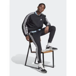 Sweat 3s Fl Basique Logo Brodé Noir Homme - Adidas 8 Sweat 3s Fl Basique Logo Brodé Noir Homme - Adidas -TEDDY Vetements Magasin sweat 3s fl basique logo brode noir homme adidas 2