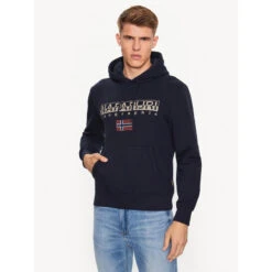 Sweat à Capuche Ayas Bleu Marine Homme - Napapijri