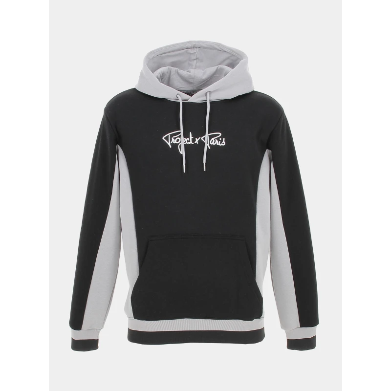 TEDDY Vetements Magasin -TEDDY Vetements Magasin sweat a capuche bicolore gris noir homme project x paris