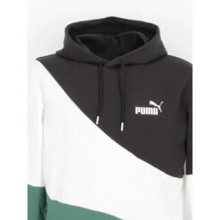 Sweat à Capuche Colorblock Cat Noir Vert Homme - Puma -TEDDY Vetements Magasin sweat a capuche colorblock cat noir vert homme puma 2
